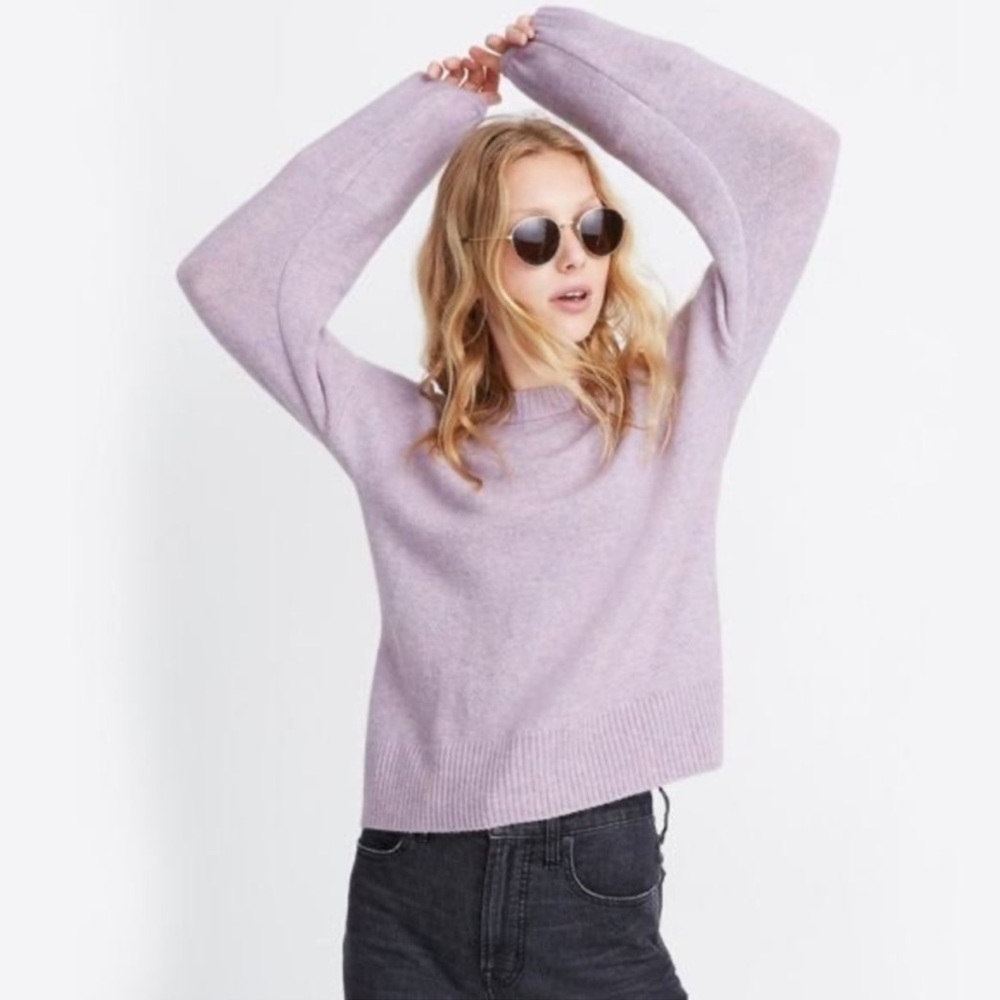 Madewell Lilac Purple Payton Pullover Sweater Size L